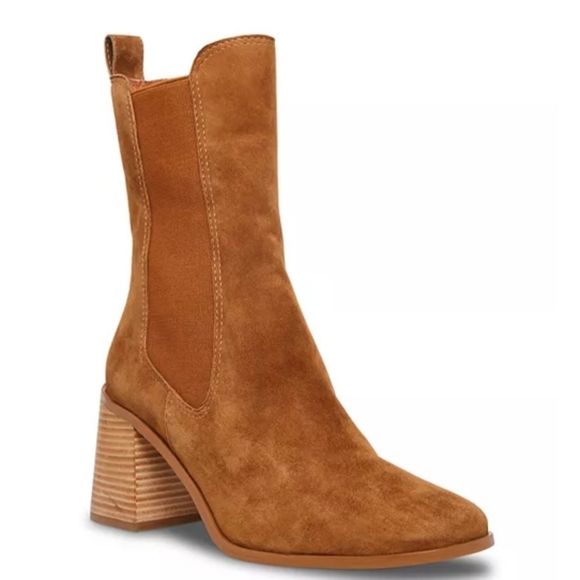Steve Madden Shoes - Steve Madden | Argent Leather Brown Boots Chesnut Brown, Womens 9.5